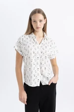 DEFACTO Cool Patterned Short Sleeve Shirt