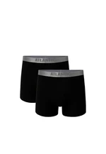 Man Cotton Boxers Pima ATLANTIC - black