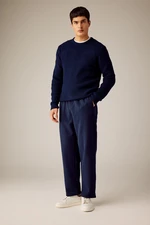 DEFACTO Relax Fit Trousers with Waist Tie and Pocket Straight Leg