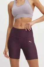 Běžecké šortky Puma Ultraform fialová barva, high waist, 525749