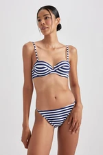 DEFACTO Fall In Love Regular Fit Striped Bikini Bottom