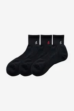 Ponožky Gramicci 3-pack Basic Short Socks pánské, černá barva, SX.M03-black