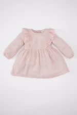 DEFACTO Baby Girl Long Sleeve Muslin Dress