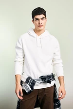 DEFACTO Relax Fit Hooded Printed Thick Sweatshirt