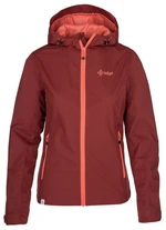 Women's outdoor jacket Kilpi ORLETI-W dark red