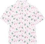 Callaway Boys All Over Flamingo Printed Bright White XL Polo košeľa