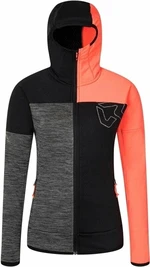 Rock Experience Kobra FZ Woman Fleece Caviar/Fiery Coral/Grey Melange L Bluza outdoorowa