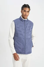 DEFACTO Fit Water Repellent Puffer Vest Regular Cut Stand Collar Zippered Pocket Quilted