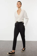 Trendyol Black Tie Detailed Woven Trousers