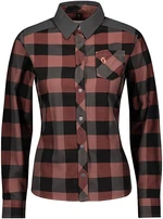 Scott Women's Trail Flow Check L/SL Camicia Brick Red/Dark Grey XS