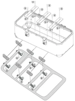 Givi OBK110KIT Universal Fitting Kit for Mounting OBK110A