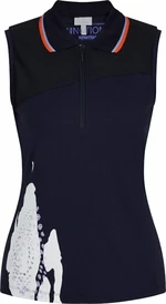 Sportalm Gerda Womens Sleeveless Deep Water 34 Polo košeľa