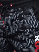 Men's sweatpants with camouflage print black Dstreet