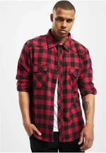 Men's flannel shirt Hemd Maxim red