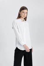 DEFACTO Relax Fit Poplin Long Sleeve Shirt Tunic