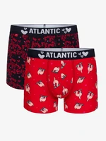 Boxer shorts Atlantic 2GMH-018 A'2 S-2XL red-navy 033