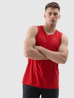 Pánský sportovní tank top regular z recyklovaných materiálů - červený