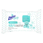 LINTEO Baby Aqua Sensitive detské jemné vlhčené obrúsky 48 ks