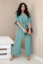 Set of blouses with trousers dark mint