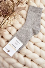 Women's Embossed Socks - Grey