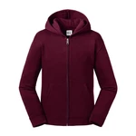 Burgundy children's sweatshirt with hood and zipper Authentic Russell