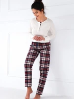 Pyjamas Sensis Mollie Interlock/Flannel length/yr Christmas S-XL cream 001