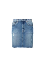 Tommy Jeans Sukňa - MOM DNM SKIRT CE737 modrá