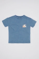 DEFACTO Baby Boy Crew Neck Printed Short Sleeve T-Shirt