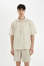 DEFACTO Relax Fit Cotton Short Sleeve Shirt