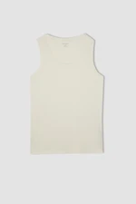 DEFACTO Slim Fit Crew Neck Ribbed Undershirt