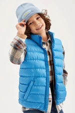 DEFACTO Boy's Water Repellent Stand-up Collar Puffer Vest