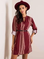 Dress-DHJ-SK-5766D.13-burgundy