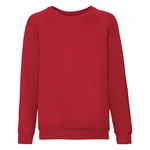 Czerwona bluza dziecięca Raglan Sweat Fruit of the Loom