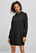 Women's Organic Oversized Terry Hooded Dress Black