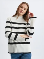 Orsay Black & White Ladies Striped Sweater - Women