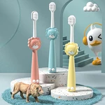 Lions Massage Tool Cartoon Children Teeth Cleaning Brushes Oral Care Handle Toothbrushes Kids Soft Toothbrushes