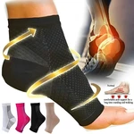 1 Pair Copper Infused Compression Socks Ankle Support Pain Relief Socks Foot Anti-Fatigue Compression Sport Running Yoga Socks