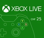 XBOX Live 25 CHF Prepaid Card CH