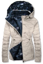 Beidseitig tragbare Jacke in Beige