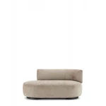 K-Wait Chaise lounge  Chenille pravá područka béžová Kartell