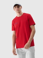 Pánske tričko s potlačou - červené