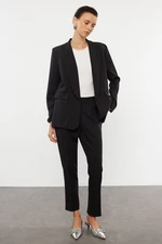 Trendyol Black Woven Trouser-Blazer Jacket Set