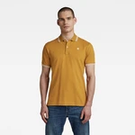 G-STAR Polo shirt - Dunda slim stripe polo ss yellow