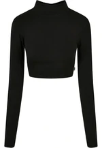 Women's Organic Long Sleeve Turtleneck - Black