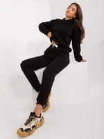 Black basic tracksuit with trousers