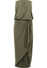 Women's Olive Bandeau Dress