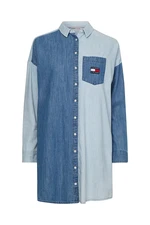 Tommy Jeans Dress - TJW ARCHIVE DENIM SHIRT DRESS blue