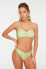 Trendyol Crispy Floral Print Bikini Bottoms