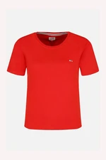 Tommy Jeans T-shirt - TJW SOFT JERSEY TEE red