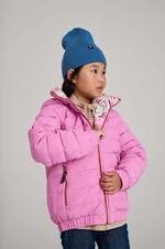Detská páperová obojstranná bunda Reima Finnoo ružová farba, 5100252B